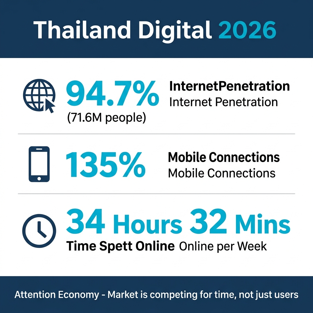 Thailand Digital 2026 Statistics Overview