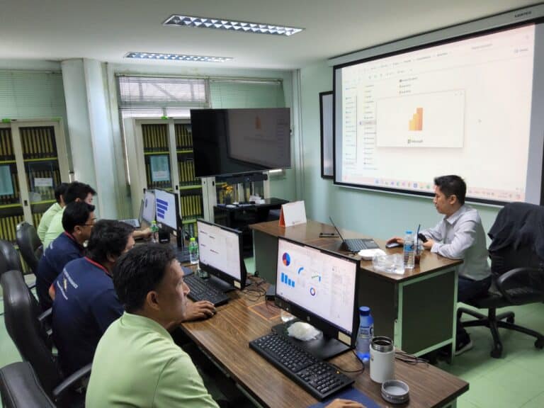 พอบรมภายในคอร์ส Power BI การไฟฟ้านครหลวง